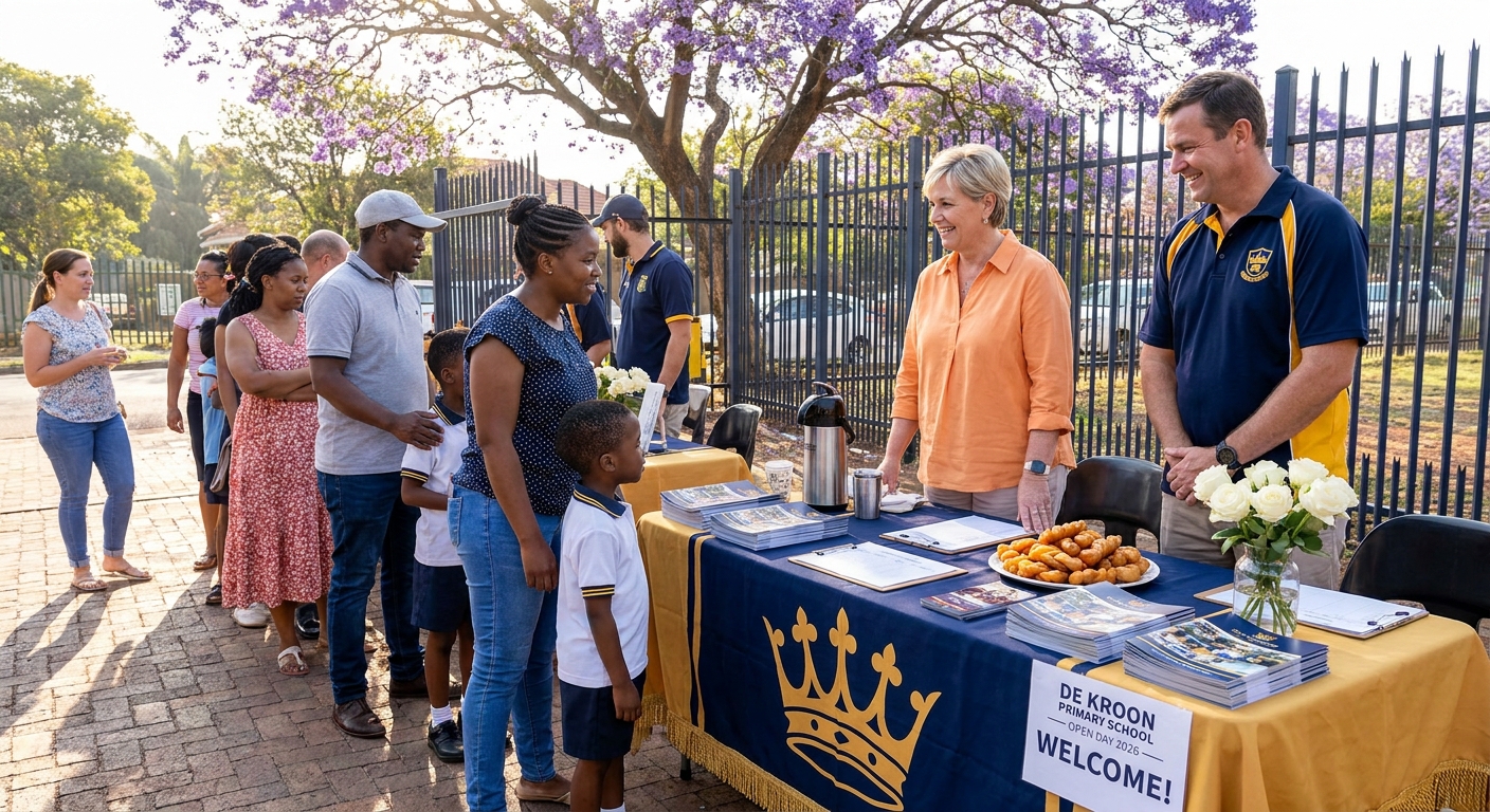 Open day welcome desk