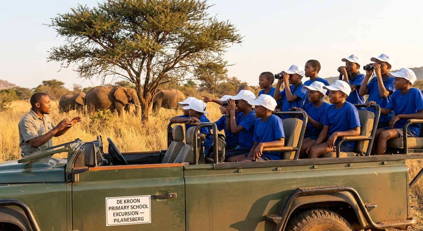 Class excursion to Pilanesberg game reserve